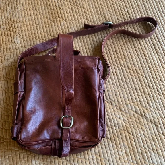 vtg 90s HOBO International Messenger Organizer - Picture 2 of 14